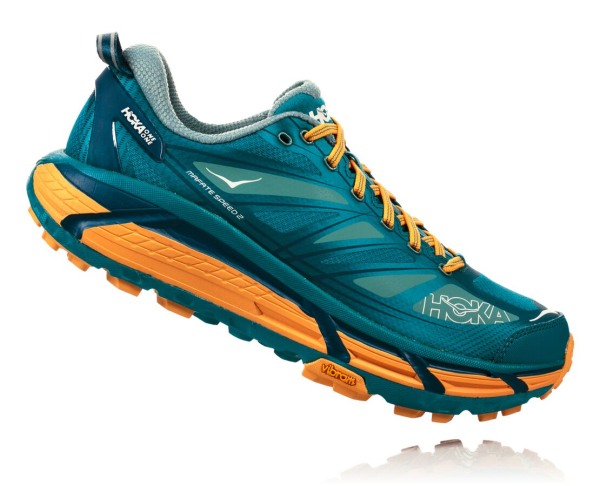 Hoka One One MAFATE SPEED 2 Mens UK - Blue Trail Running Shoes - CRGDH9130